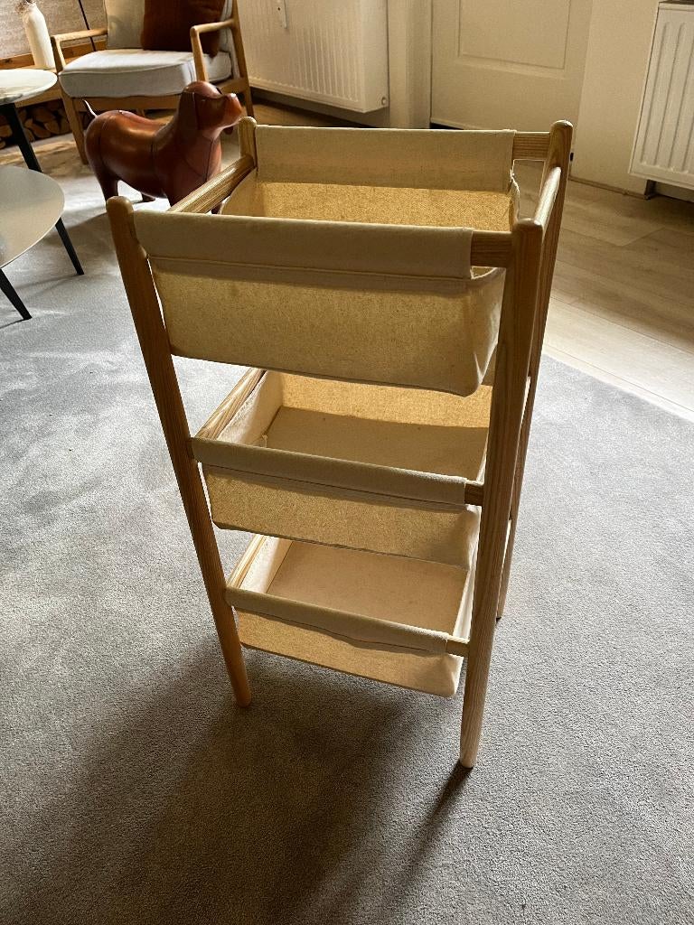 ZARA HOME Opbergmeubel - hout/stof, Minder dan 50 cm, Gebruikt, Overige typen, Ophalen of Verzenden