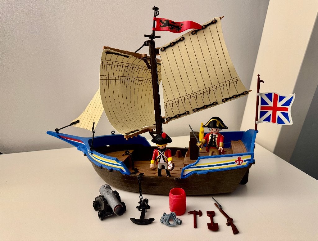 Playmobil 5140 Soldaten Schip, Ophalen, Complete set, Historisch, Zo goed als nieuw