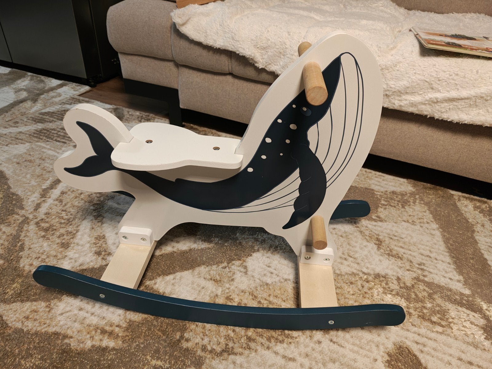 Houten schommelwalvis - Playtive, Ophalen, Gebruikt, Jongen of Meisje