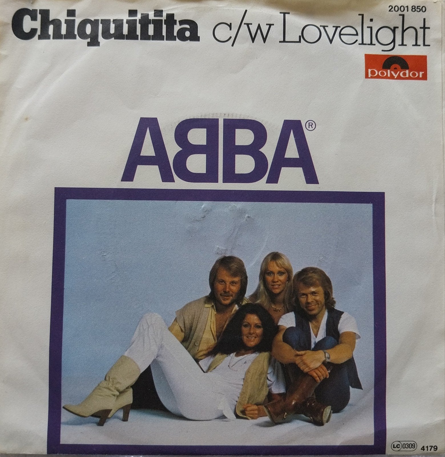 ABBA - Chiquitita c/w Lovelight (Vinyl Single), Cd's en Dvd's, Gebruikt, 7 inch, Ophalen of Verzenden, Pop