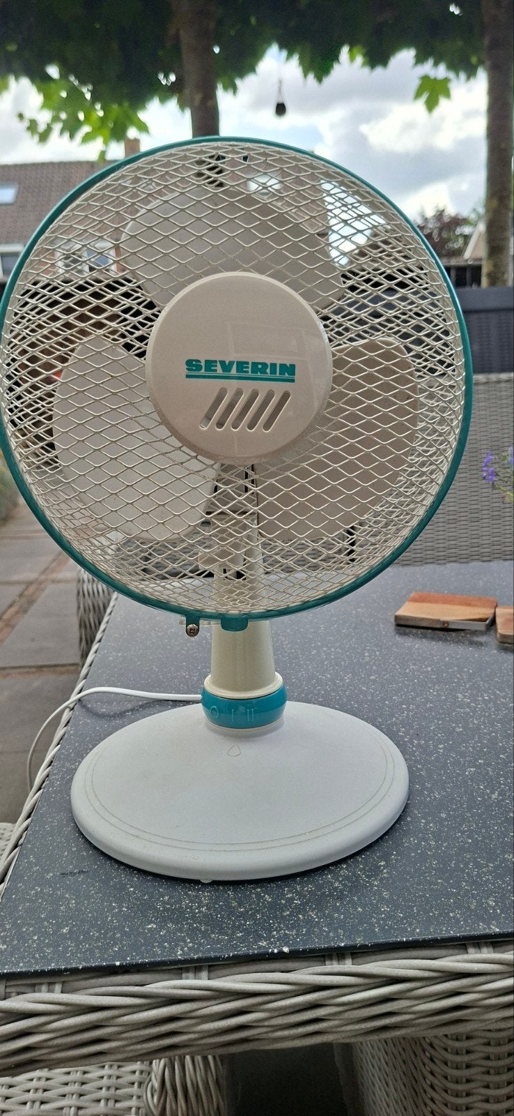 Severin Tafelventilator - Compact en Krachtig, Witgoed en Apparatuur, Ventilatoren, Ophalen of Verzenden, Gebruikt, Tafelventilator
