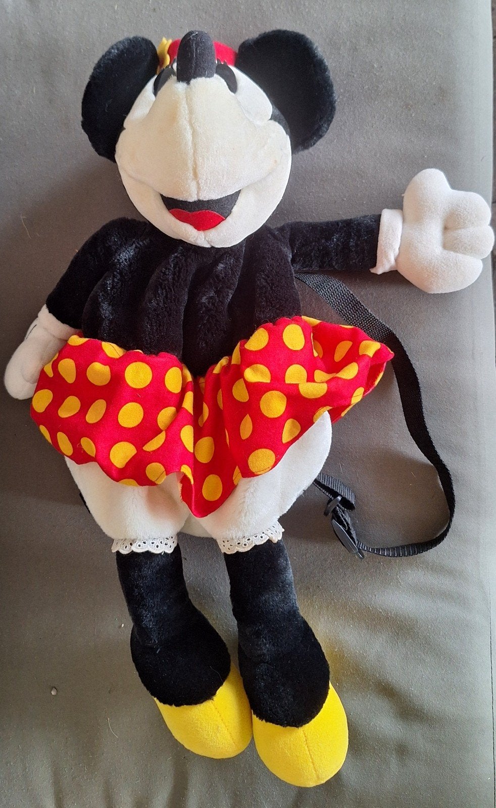 Minnie mouse rugtas rugzak Disney 1996 vintage, Verzamelen, Ophalen of Verzenden, Mickey Mouse, Gebruikt, Knuffel