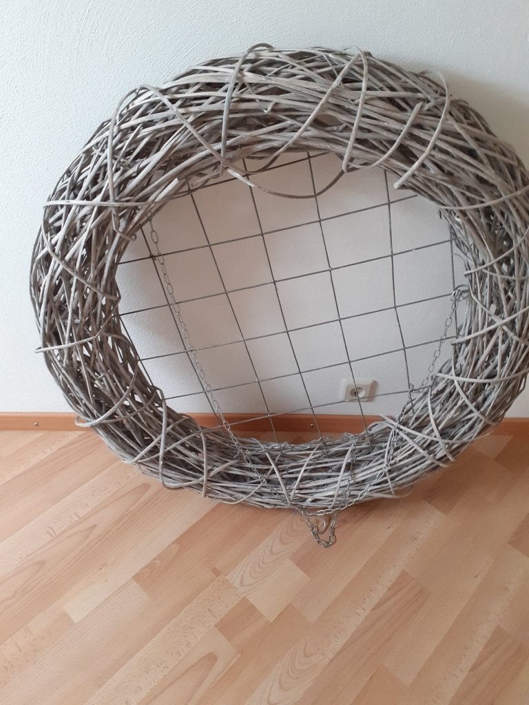 rieten krans, Huis en Inrichting, Ophalen, Gebruikt, Krans, 100 cm