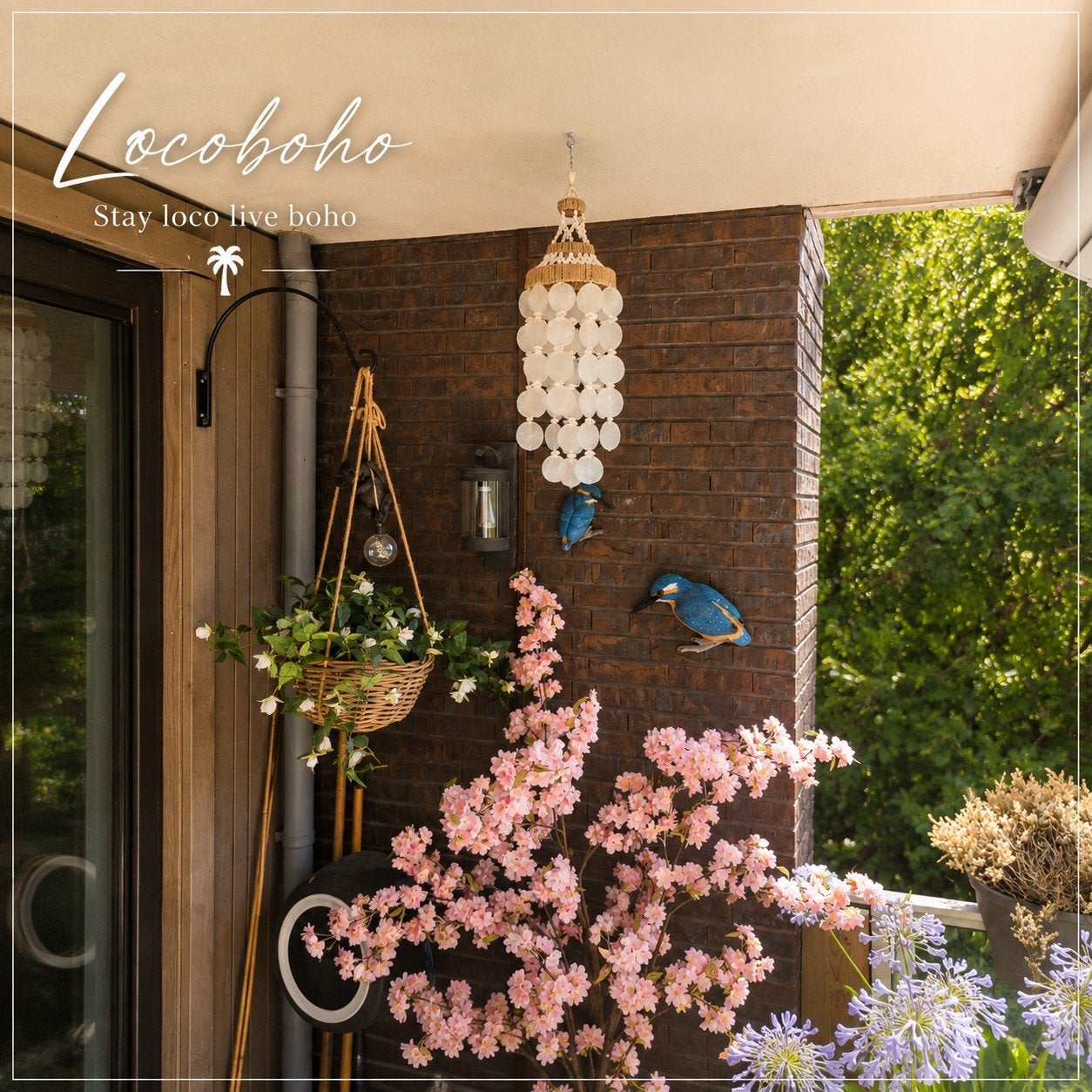 Handgemaakte Capiz Schelpenhanger - Ibiza Boho Decoratie, Huis en Inrichting, Woonaccessoires | Overige, Boho, Nieuw, Ophalen of Verzenden