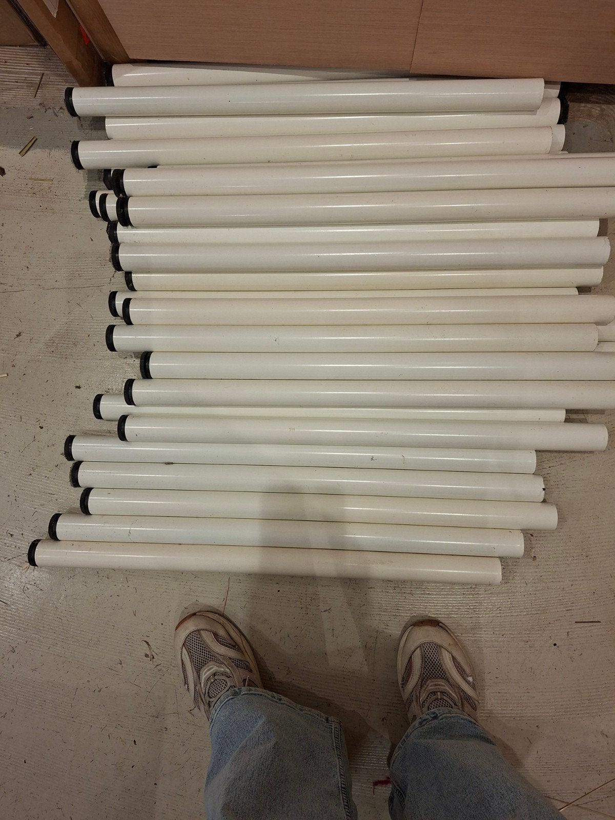 Ikea tafelpoten Adils wit 28x, Tafelpoot, Minder dan 50 cm, Gebruikt, 50 tot 100 cm