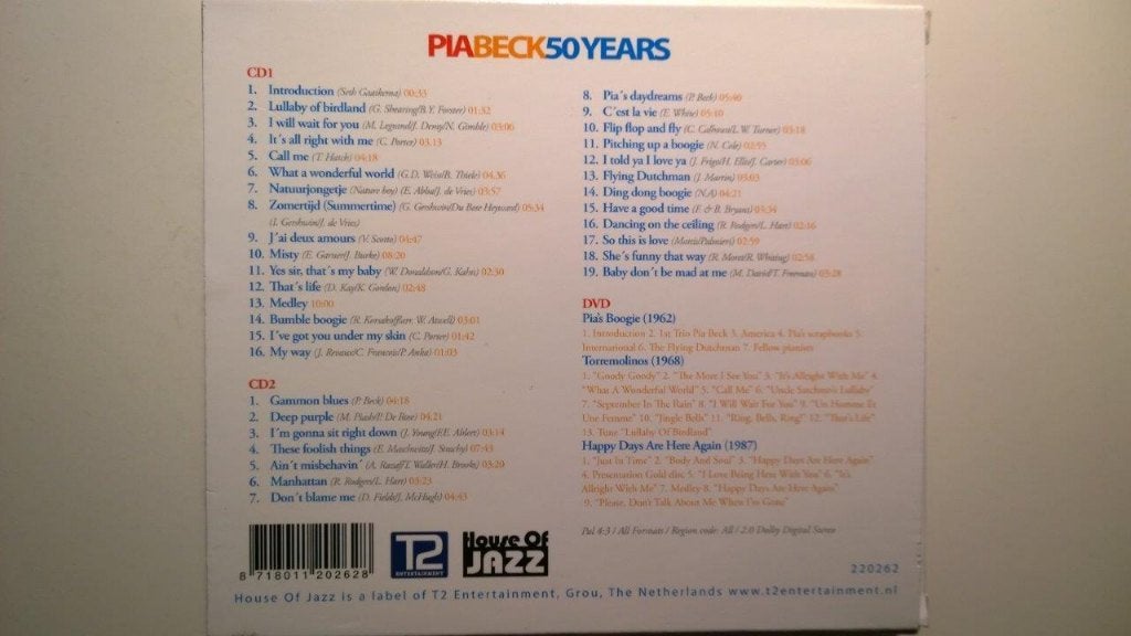 Pia Beck - Pia Beck 50 Years, Ophalen of Verzenden, Zo goed als nieuw, Jazz