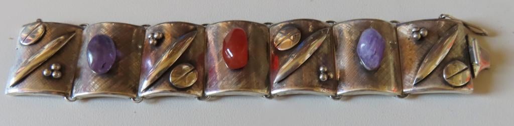Unica Sterling zilveren handgemaakte design armband, incl ve, Sieraden, Tassen en Uiterlijk, Armbanden, Verzenden, Zo goed als nieuw