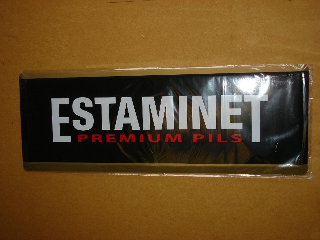 Estaminet Pils, Ophalen, Nieuw, Reclamebord, Plaat of Schild, Overige merken
