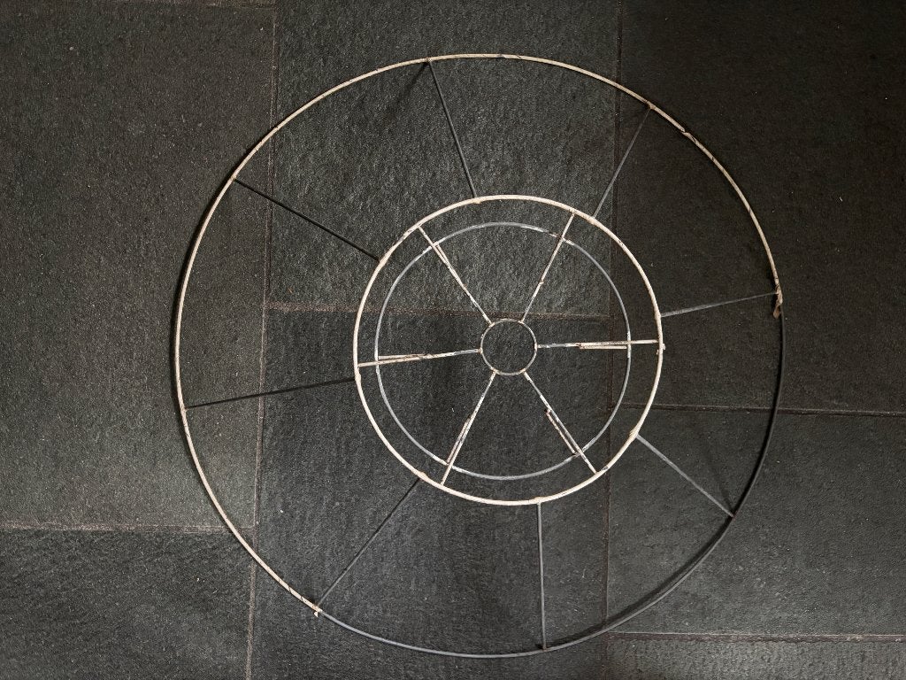 Vintage lampenkap, Huis en Inrichting, Gebruikt, 20 cm, 70 cm, Rond