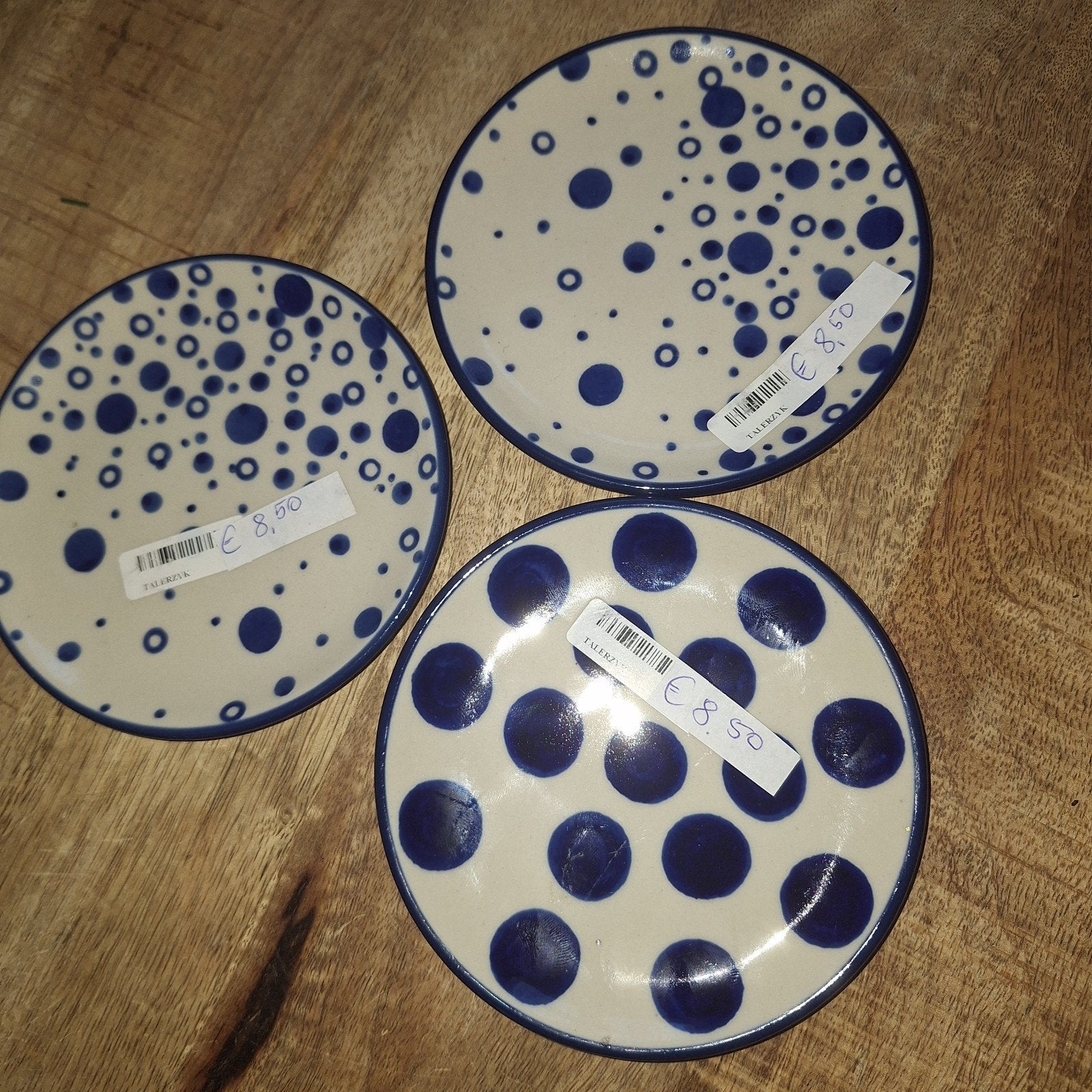 Bordjes 12,5 cm Bunzlau Castle Pools keramiek-nieuw, Keramiek, Nieuw, Ophalen of Verzenden, Bord(en)