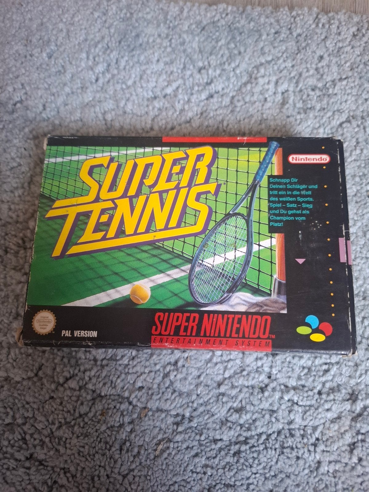 Super Tennis SNES - Klassieke Tennisgame voor Nintendo, Ophalen, Gebruikt, 2 spelers, Vanaf 3 jaar