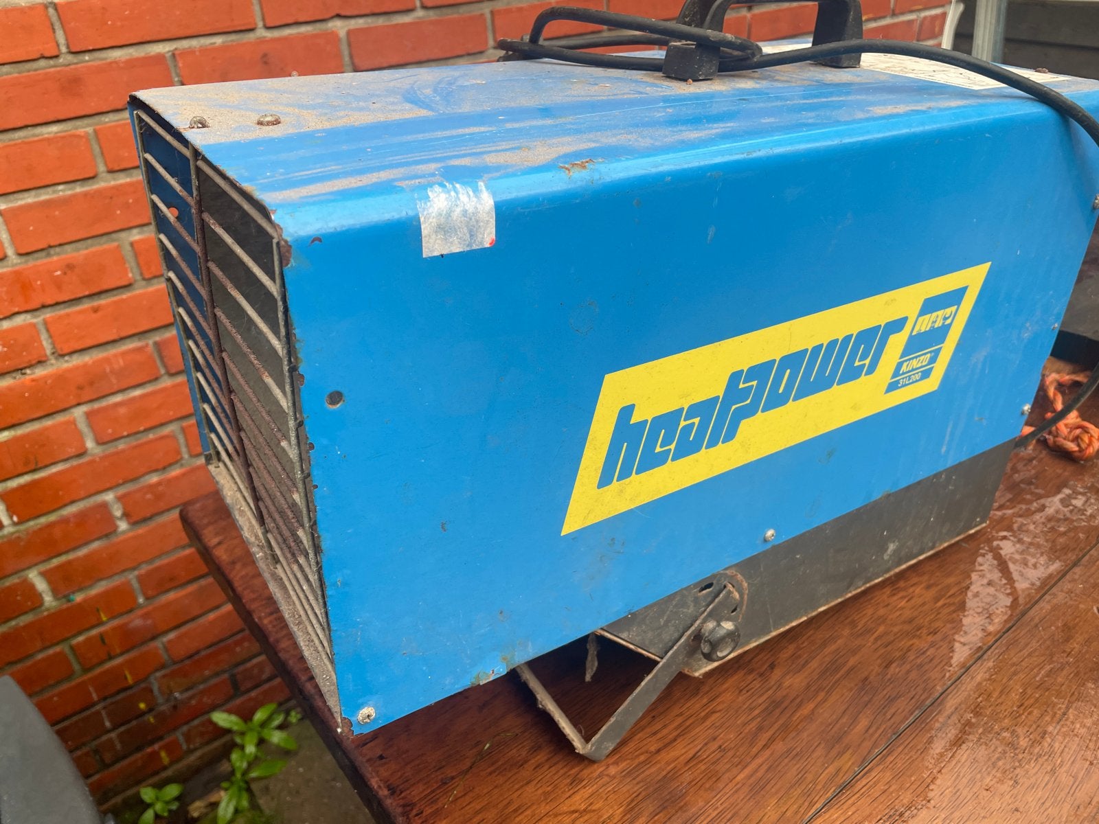 HeatPower 31L200 heteluchtkanon 14 kW, 30 tot 80 cm, Gebruikt, Kachel, Minder dan 60 cm