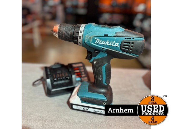 Makita DF457D 18V Accuboormachine Incl. Accu & Lader, Makita, Gebruikt, Support@makita.com, Makita Corporation, 3-11-8, Sumiyoshi-cho, 
Anjo, Aichi 446-8502
Japan