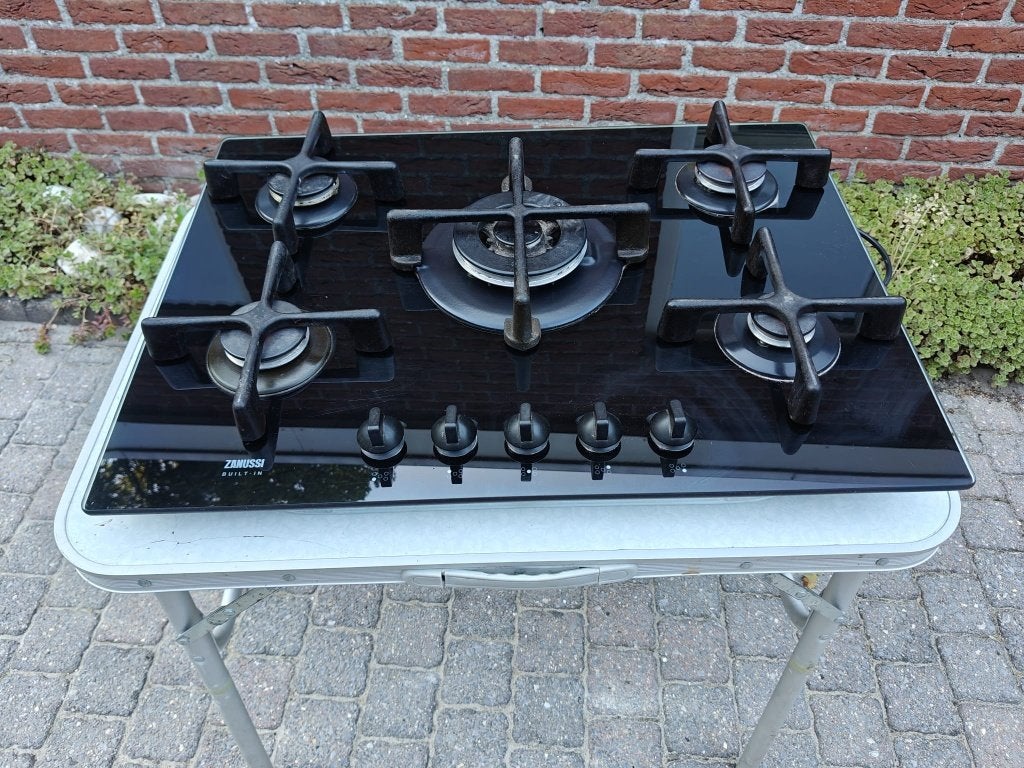 5pits gasfornuis, Witgoed en Apparatuur, Ophalen, Gebruikt, Gas, Vrijstaand