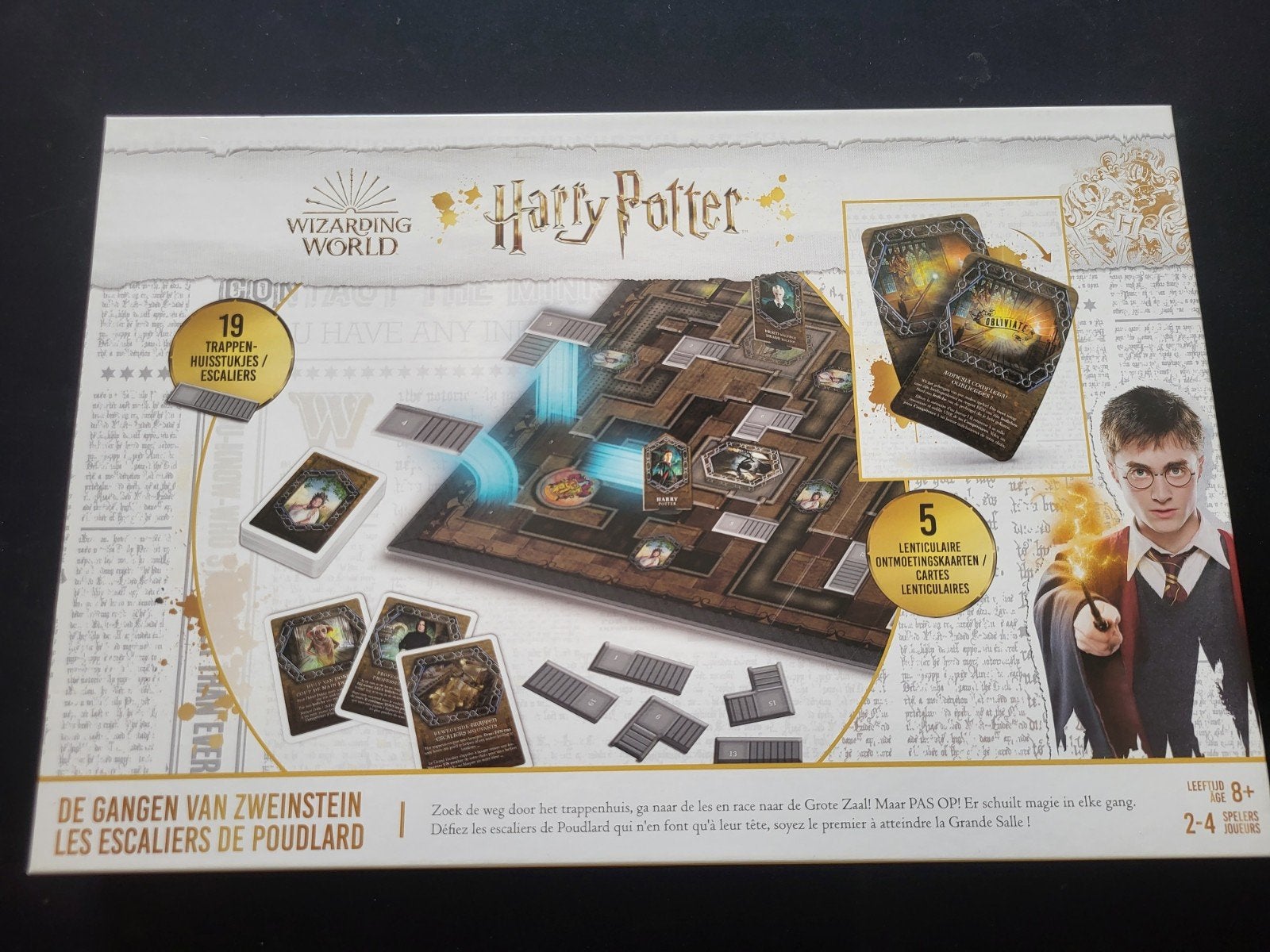 Harry Potter De Gangen van Zweinstein Bordspel, Hobby en Vrije tijd, Een of twee spelers, Ophalen of Verzenden, Zo goed als nieuw
