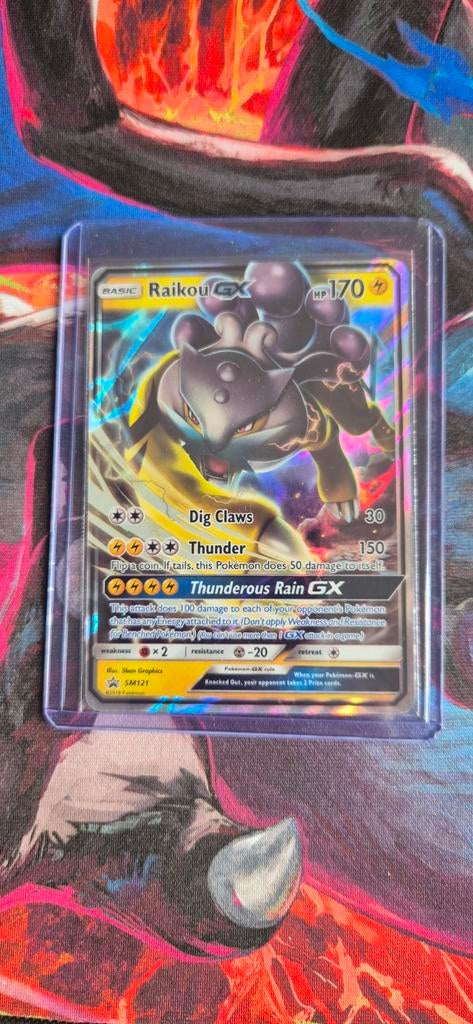 Pokémon kaart: Raikou GX SM121, Ophalen of Verzenden, Nieuw, Losse kaart, Foil