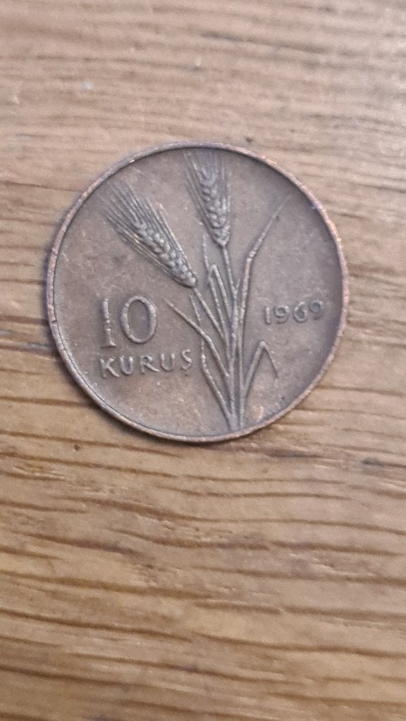 Turkije - 10 Kurus 1969 (D3), Verzenden, Overige landen, Losse munt