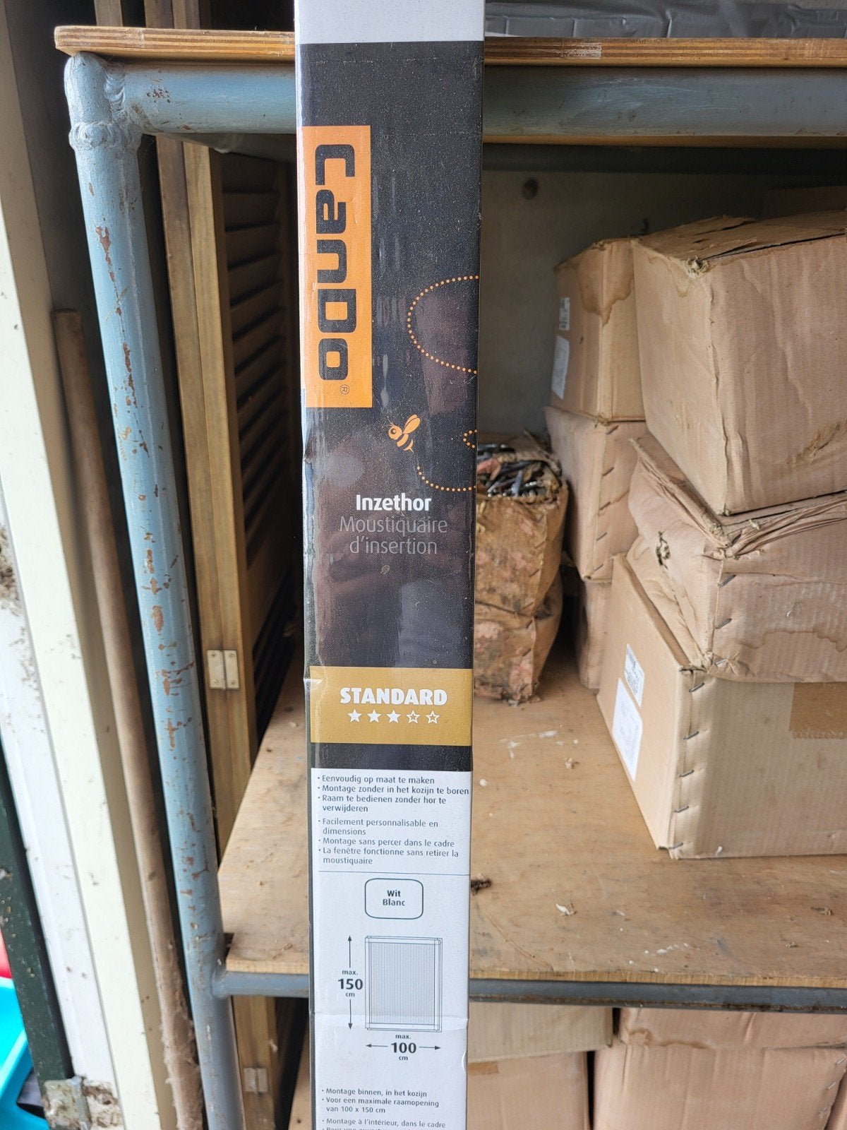 Cando inzet hor 150 x 100, Doe-het-zelf en Verbouw, Deuren en Horren, Ophalen, Nieuw, Overige typen, Minder dan 200 cm