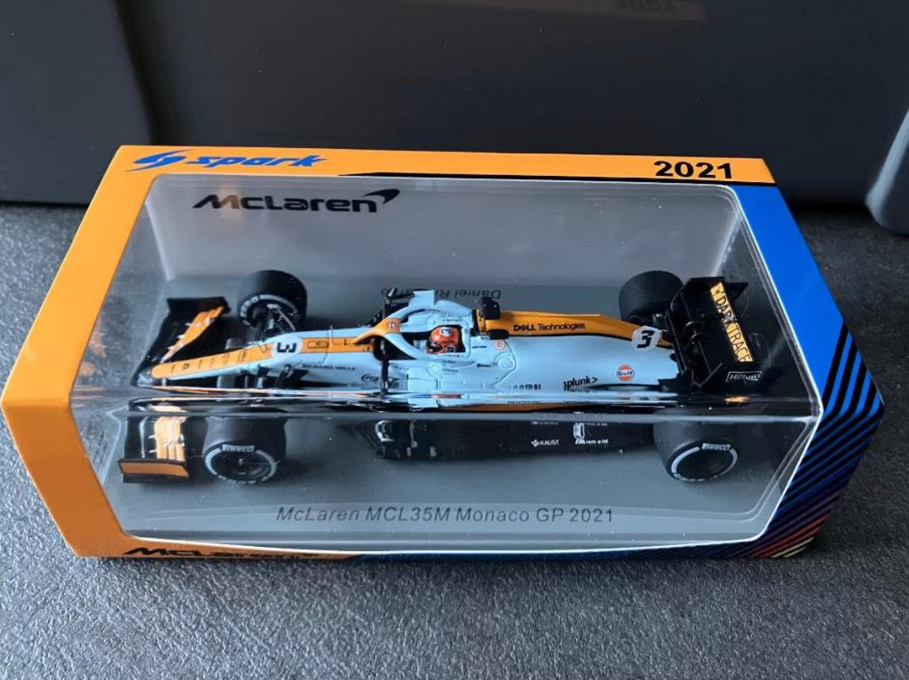 ✅ Daniel Ricciardo 1:43 Monaco GP 2021 Mclaren MCL35M S7678, Verzamelen, Automerken, Motoren en Formule 1, Nieuw, Formule 1, Ophalen of Verzenden
