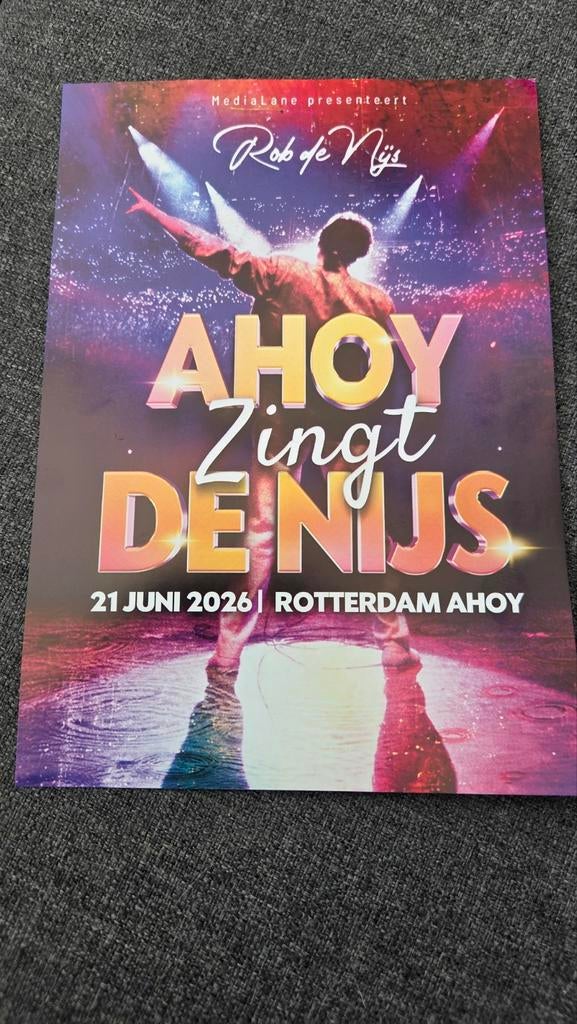 2 kaarten AHOY ZINGT DE NIJS, Twee personen, Juni, Levenslied