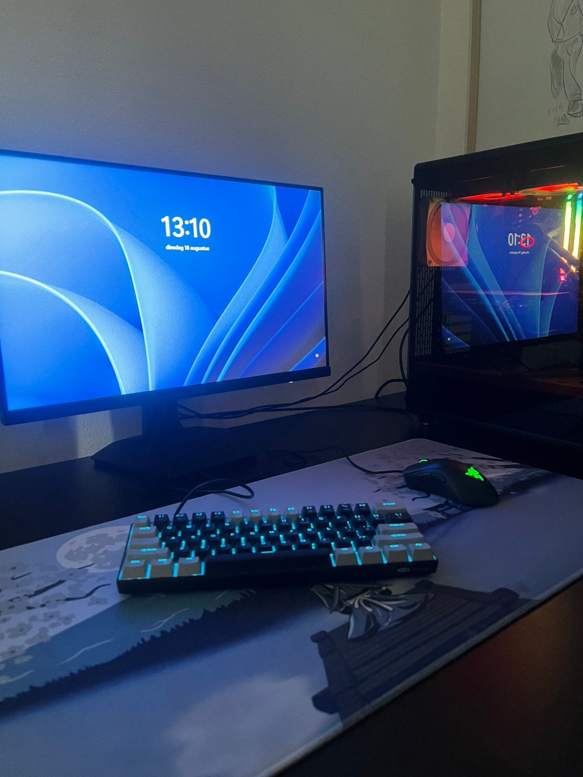 Gaming PC met Fractal Design North Case, 32 GB, Zo goed als nieuw, Gaming, SSD