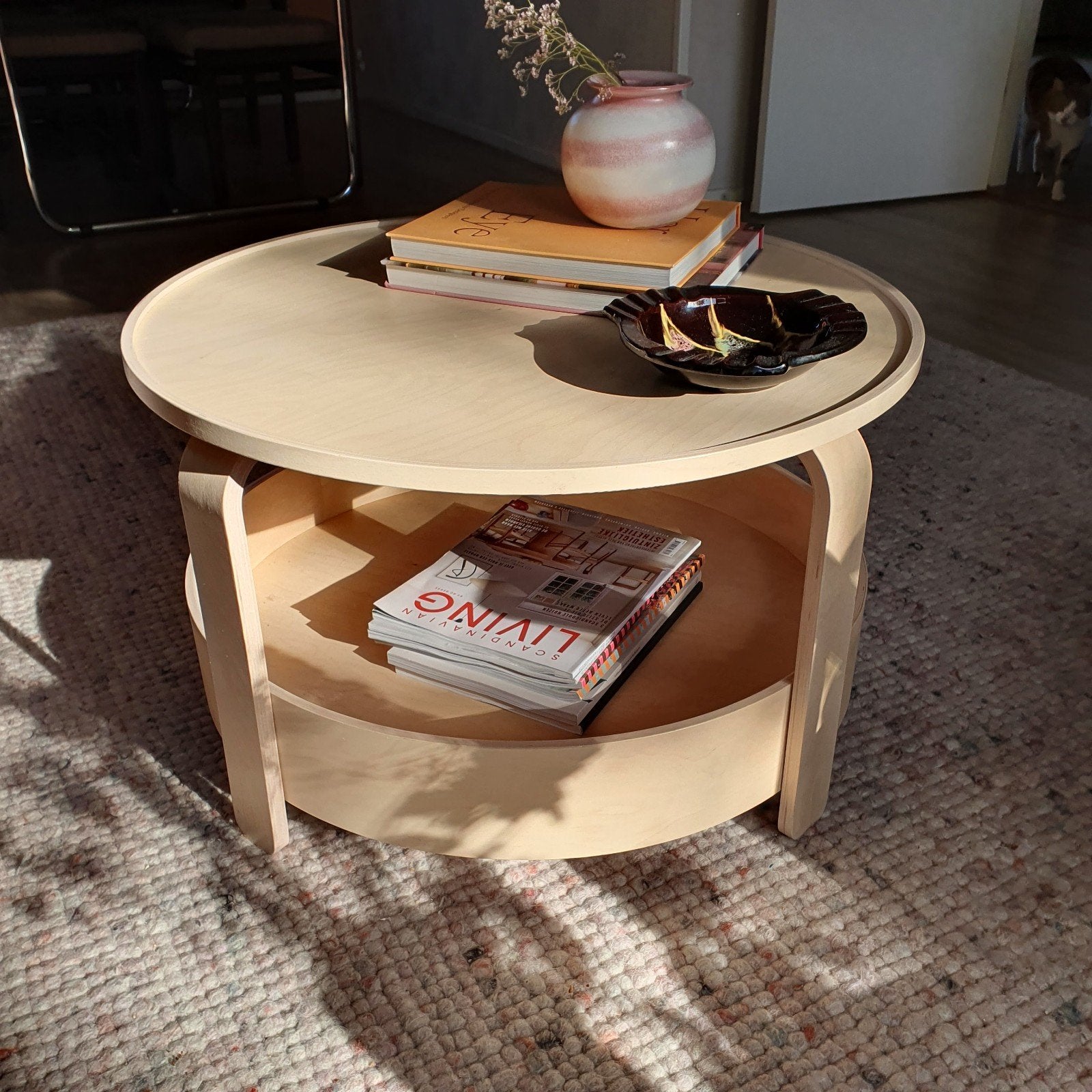 Ikea Borgeby salontafel, Ophalen, Gebruikt, 50 tot 100 cm, Rond