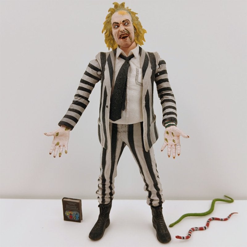 Beetlejuice NECA Reel Toys 2008, Ophalen of Verzenden, Zo goed als nieuw, Film, Actiefiguur of Pop