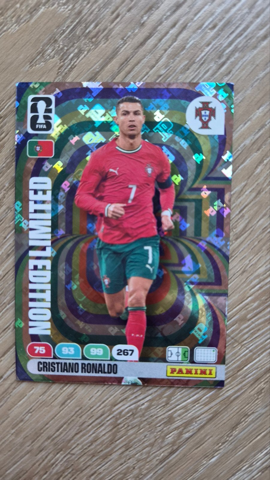 Panini Fifa WK 2026 Cristiano Ronaldo Limited Edition, Ophalen of Verzenden, Nieuw, Plaatje
