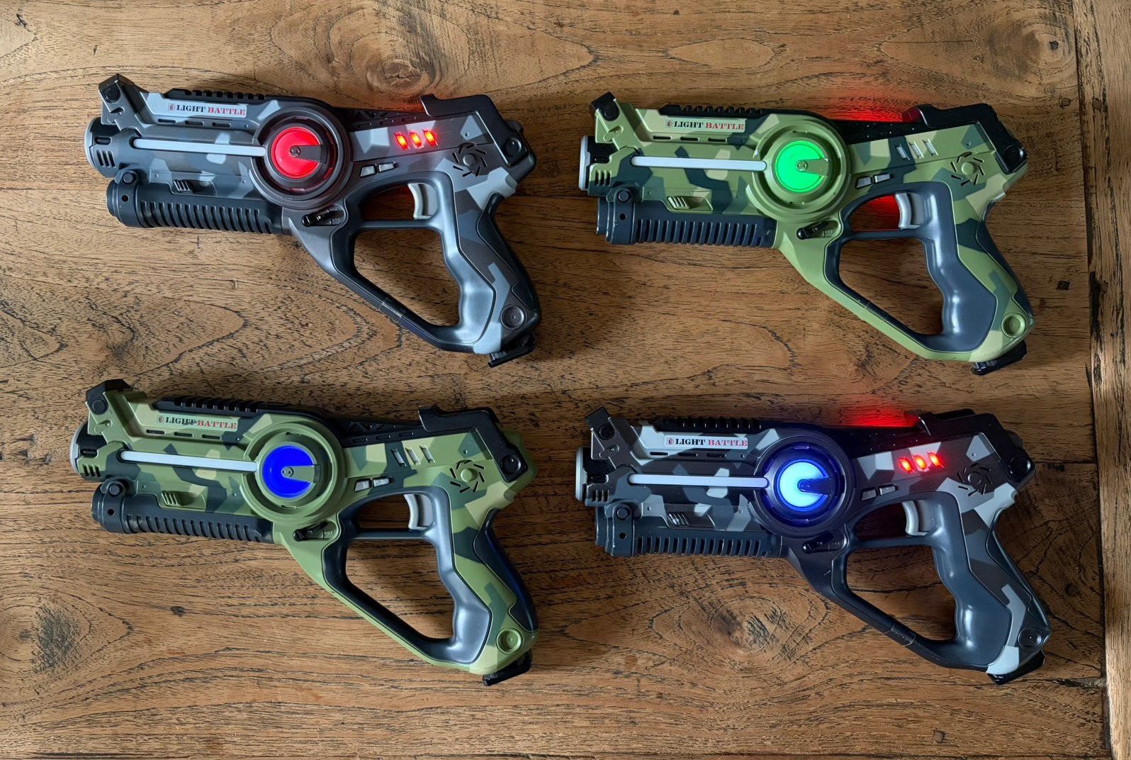 Light Battle lasergame set: 4 pistolen, 4 vesten en 2 doelen, Kinderen en Baby's, Speelgoed | Buiten | Actiespeelgoed, Ophalen of Verzenden