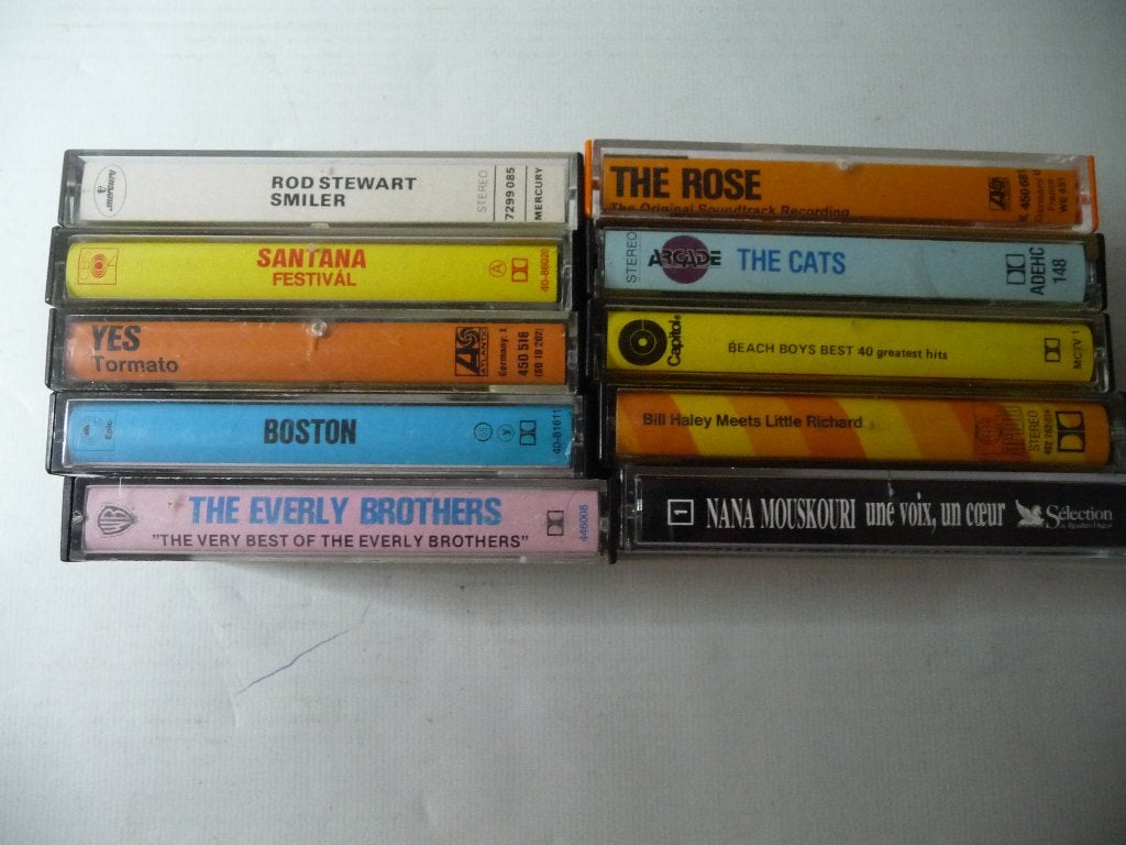 G. Cassettebandjes. Originele opnamen.  Yes, Boston, Santana, Cd's en Dvd's, Gebruikt, 2 t/m 25 bandjes, Ophalen of Verzenden