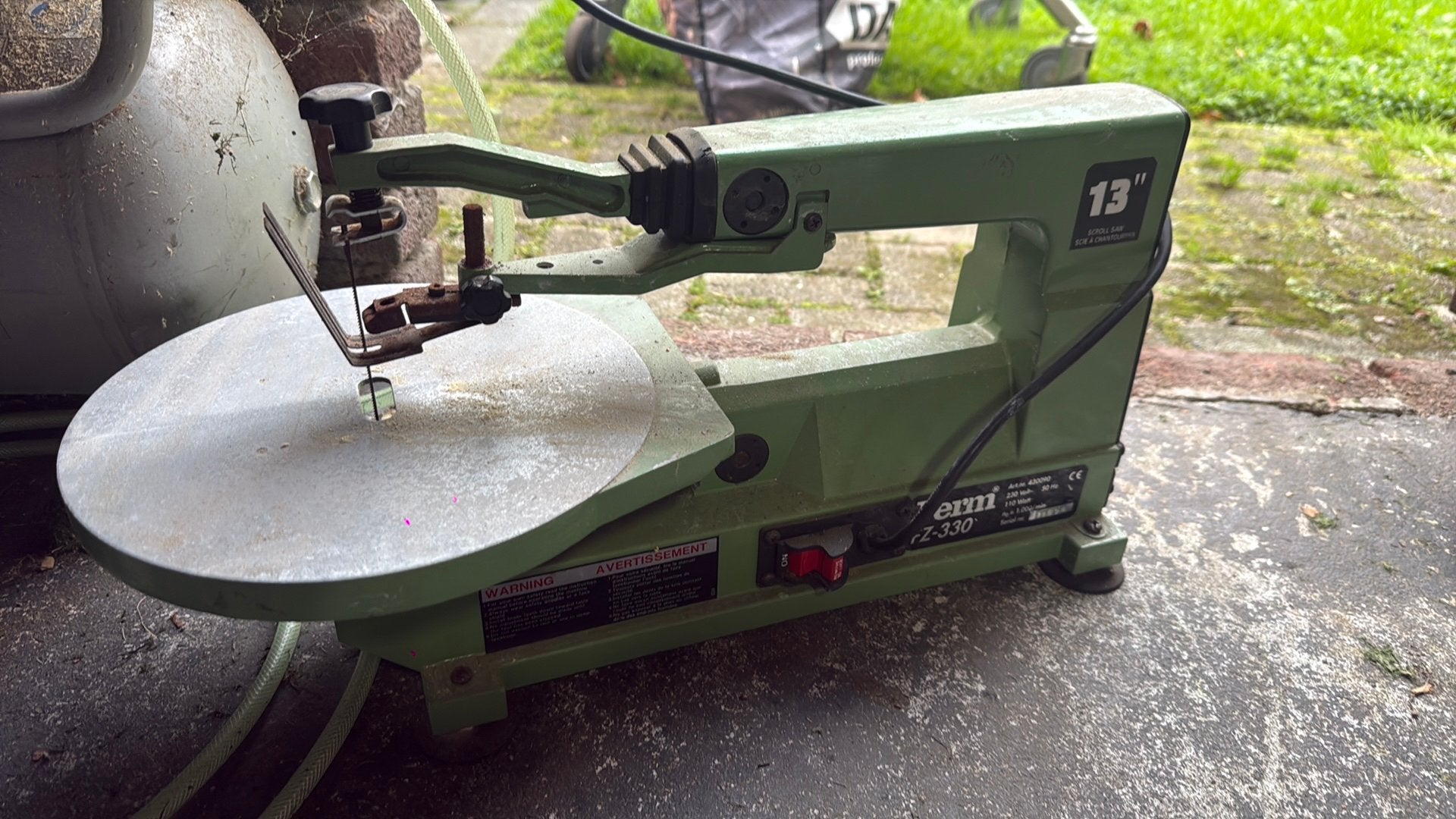 Figuurzaag Ferm FZ-330, Doe-het-zelf en Verbouw, Ophalen, Gebruikt, 30 tot 70 mm, Figuurzaag