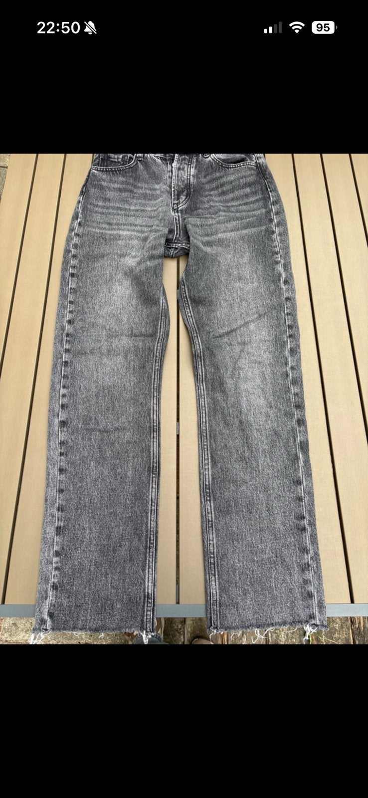 La sisters straight leg jeans, Ophalen of Verzenden, Zo goed als nieuw, Grijs, Overige jeansmaten