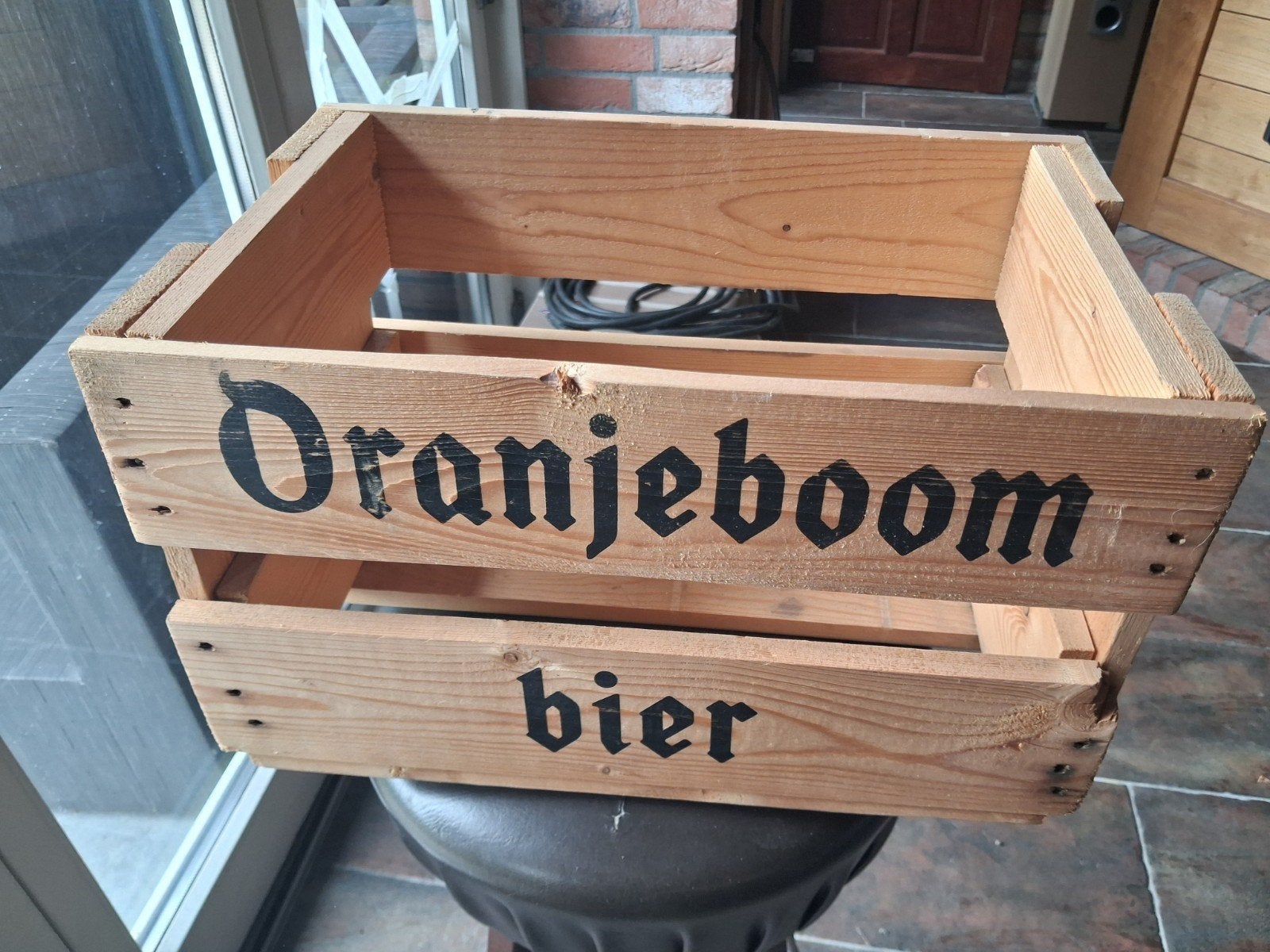 Vintage Oranjeboom bierkrat - Houten bak, Ophalen of Verzenden, Gebruikt, Heineken
