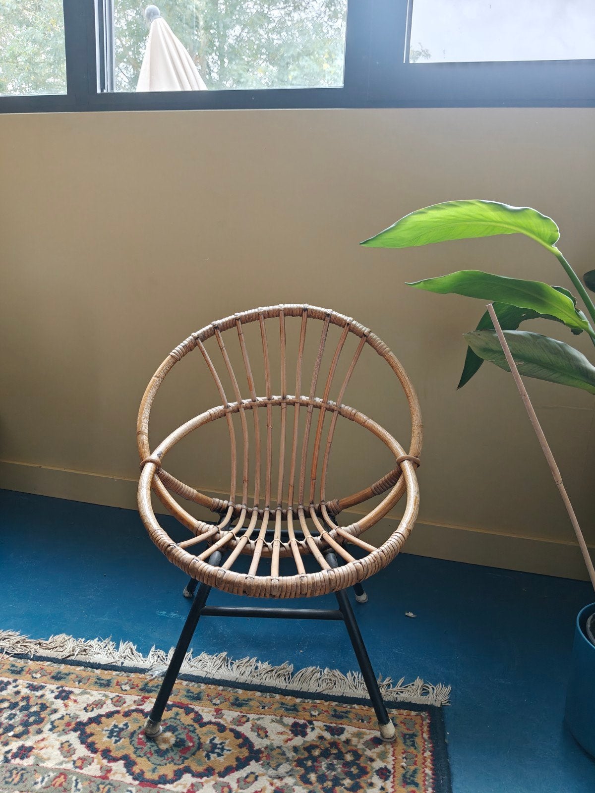 Vintage rotan kinderstoel - Perfect voor de kinderkamer, Ophalen of Verzenden