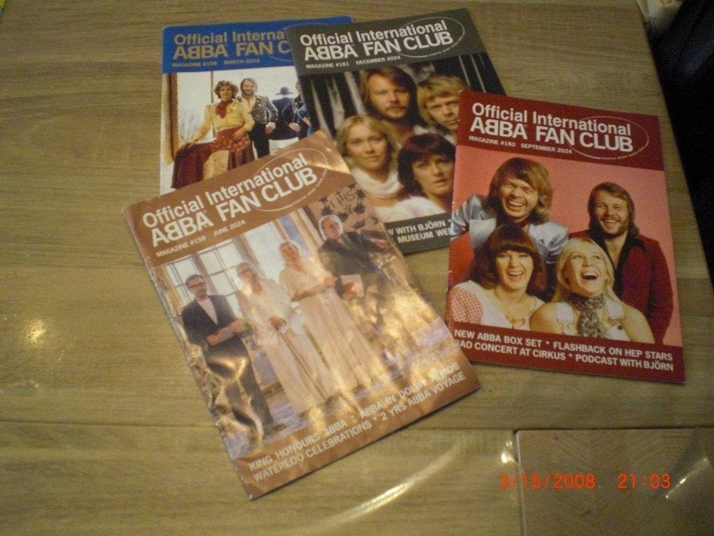 ABBA 7 Boekje officiële Fanclub, Ophalen of Verzenden, Zo goed als nieuw, Boek, Tijdschrift of Artikel
