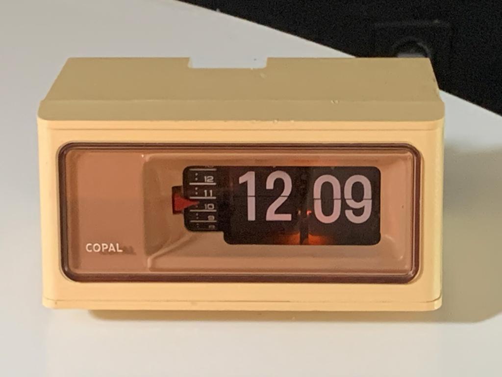 Vintage Copal Flip Klok Wekker - Retro Design, Ophalen of Verzenden