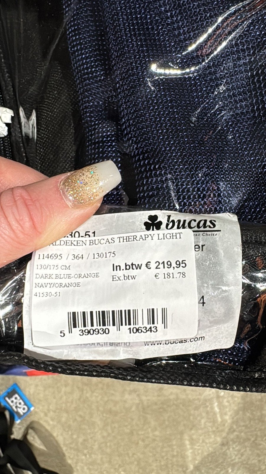 Stal deken bucas therapy light 130/175, Ophalen of Verzenden, Nieuw