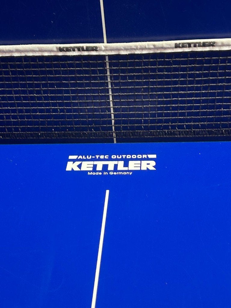 Kettler Match 3.0 Outdoor tafeltennistafel, Sport en Fitness, Tafeltennis, Ophalen, Zo goed als nieuw, Tafel Outdoor, Verrijdbaar