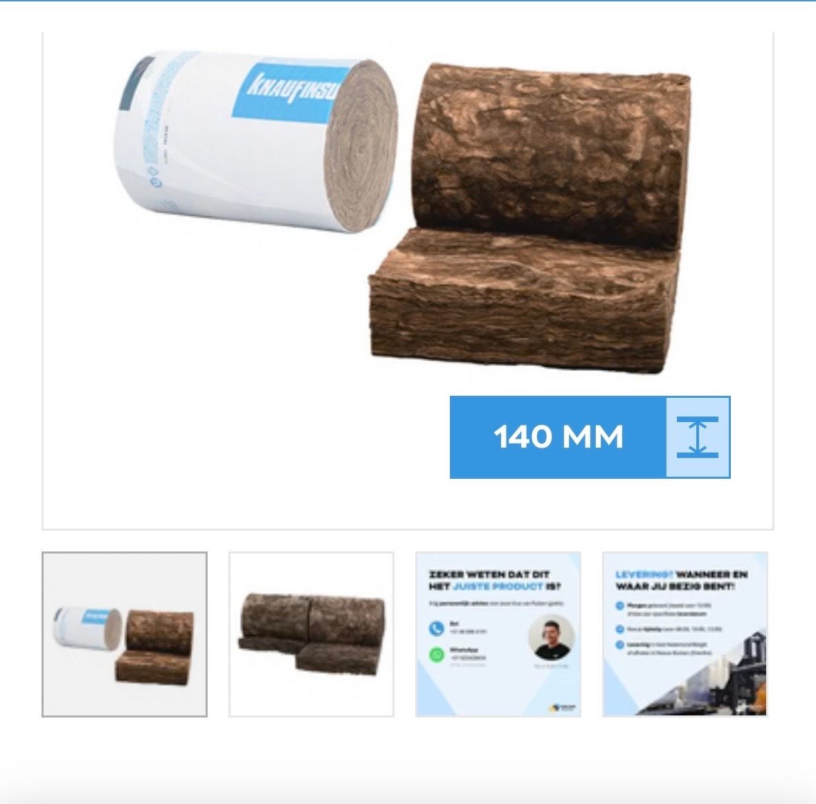 Knauf Isolatieplaten en Rollen - Diverse Diktes en Materiale, Doe-het-zelf en Verbouw, Ophalen, 12 cm of meer, Nieuw, 15 m² of meer