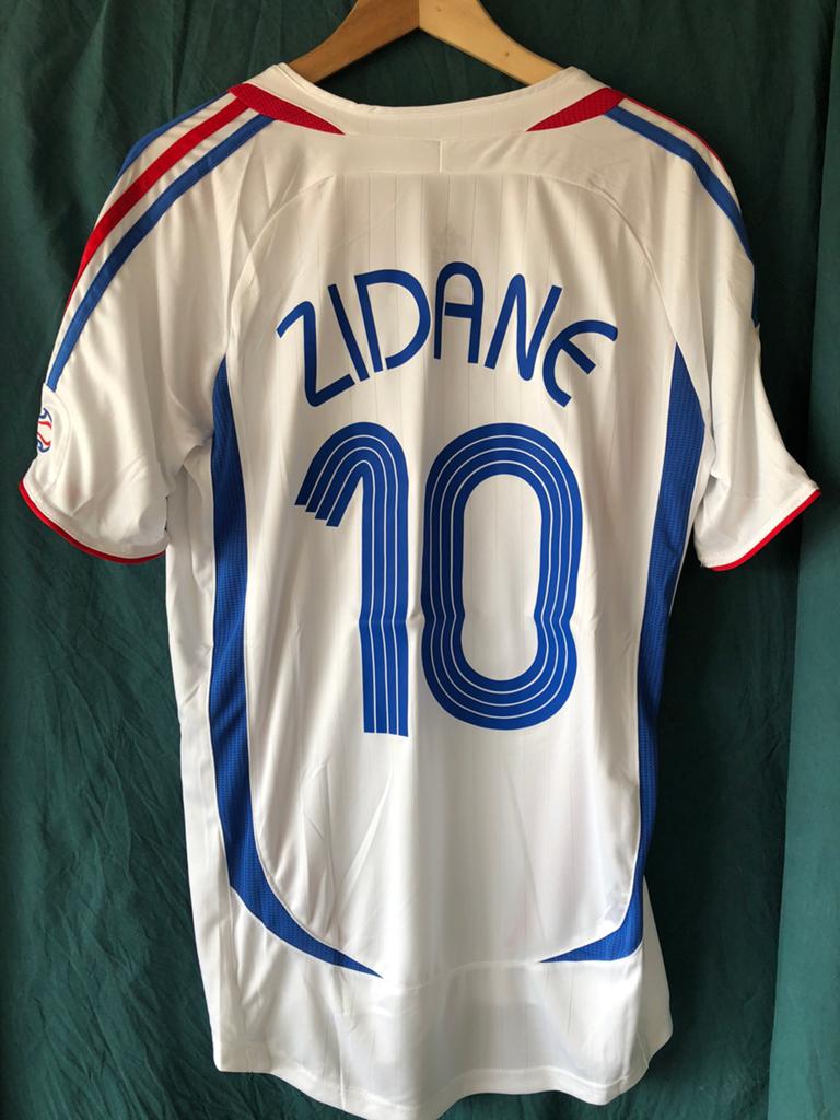 Zidane Frankrijk retro voetbalshirt maat M 2006, Ophalen of Verzenden, Zo goed als nieuw, Buitenlandse clubs, Shirt
