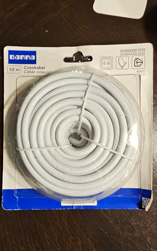 10 meter coaxkabel / antenne Kabel. 6.5 mm nieuw., Ophalen of Verzenden, Nieuw, Kabel of Snoer