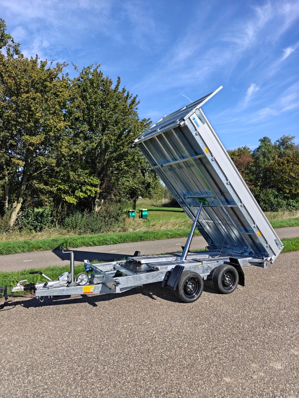 Demo Hapert kipper aanhanger 3500KG met rijplaten, Ophalen of Verzenden, Zo goed als nieuw