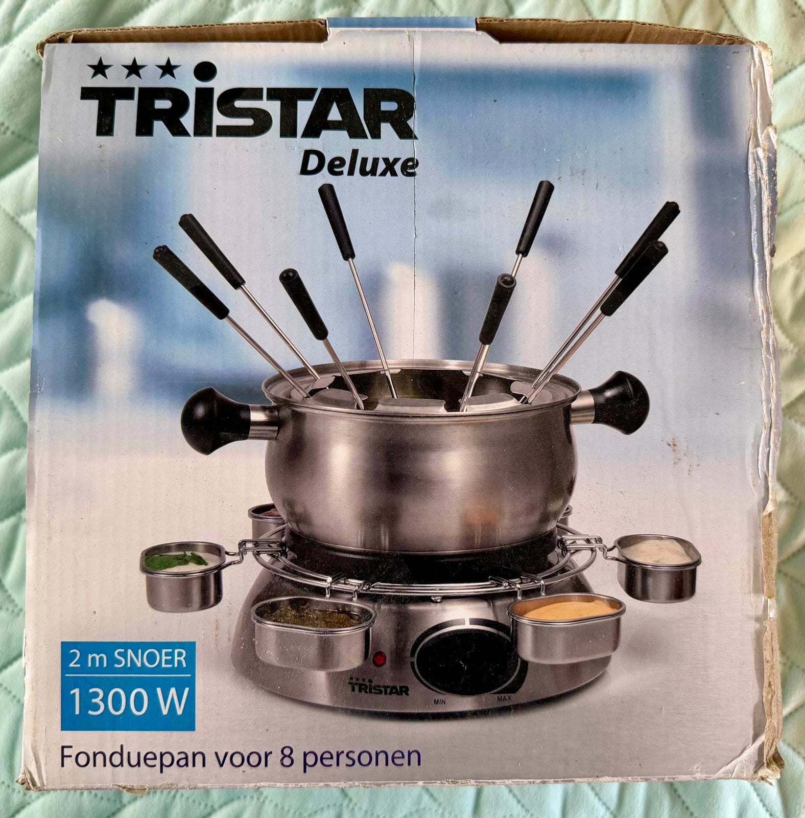 Tristar FO-1100 luxe fondue set RVS nieuw, Ophalen of Verzenden, Zo goed als nieuw, Elektrisch, Fondueset