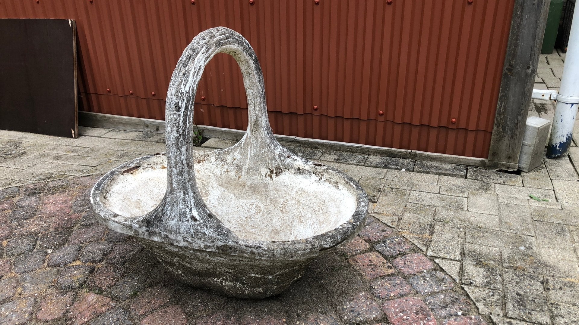 Betonnen bloembak mandmodel, Ophalen, Gebruikt, Balkon, Overige vormen