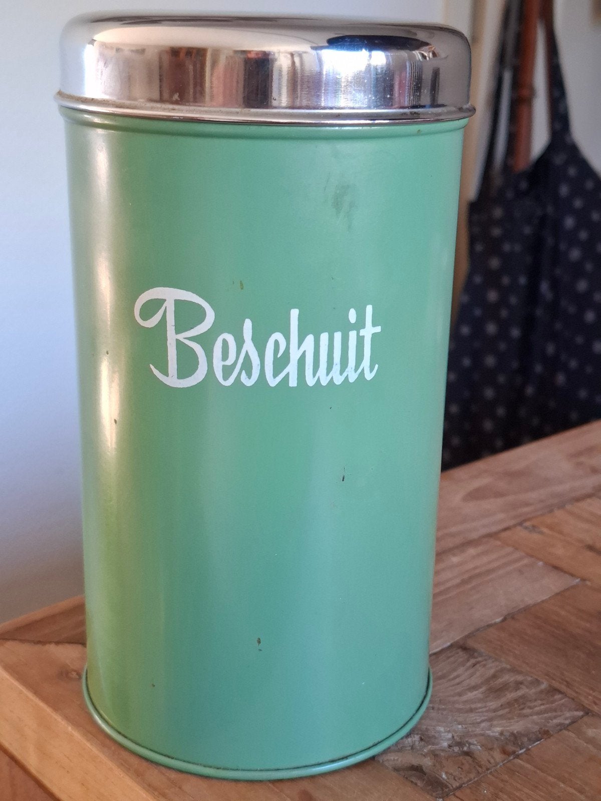 Vintage blik " beschuit", Ophalen, Gebruikt, Overige