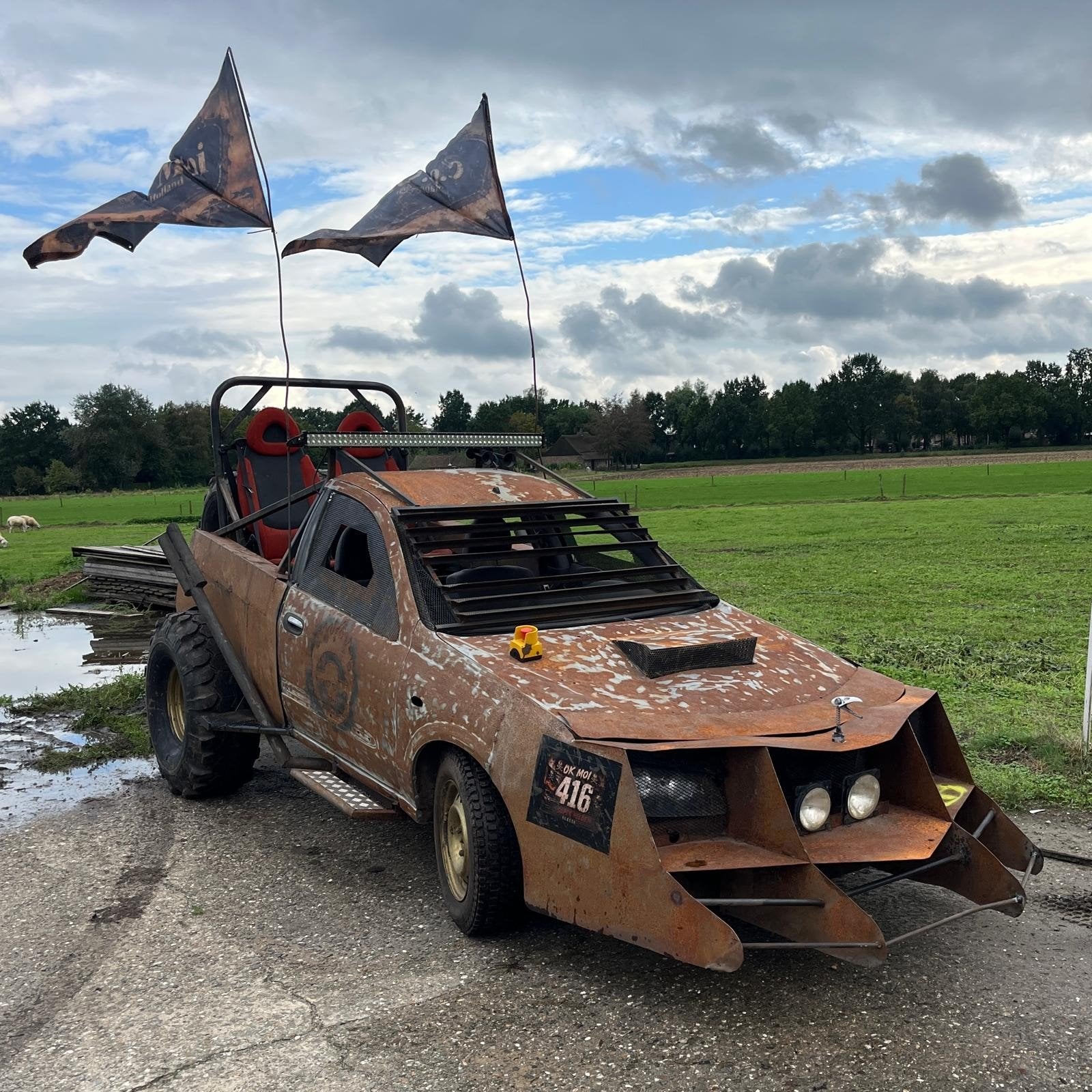 carnavalswagen of Zwarte Cross auto Mad Max zonder kenteken, Ophalen of Verzenden
