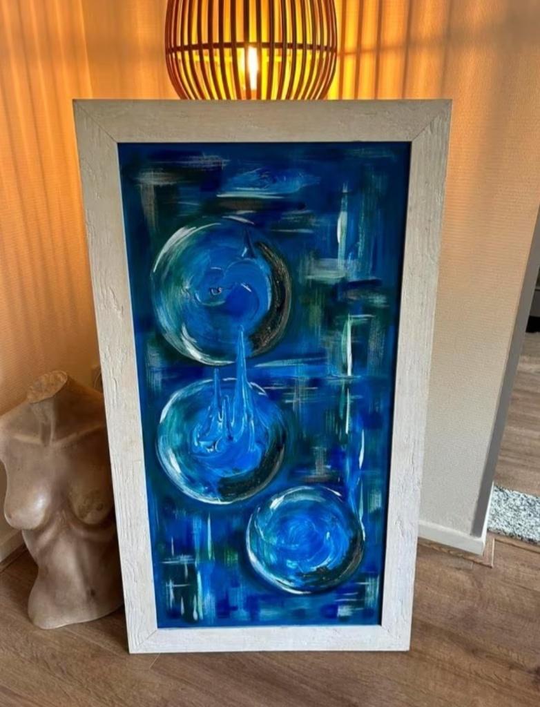 Abstract schilderij, Antiek en Kunst, Kunst | Schilderijen | Abstract, Ophalen