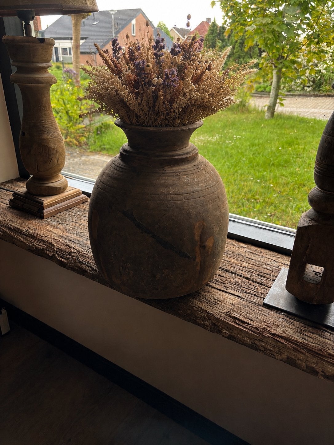 Oude nepalese pot, Huis en Inrichting, Woonaccessoires | Vazen, Overige materialen, Overige kleuren, Nieuw, Ophalen of Verzenden
