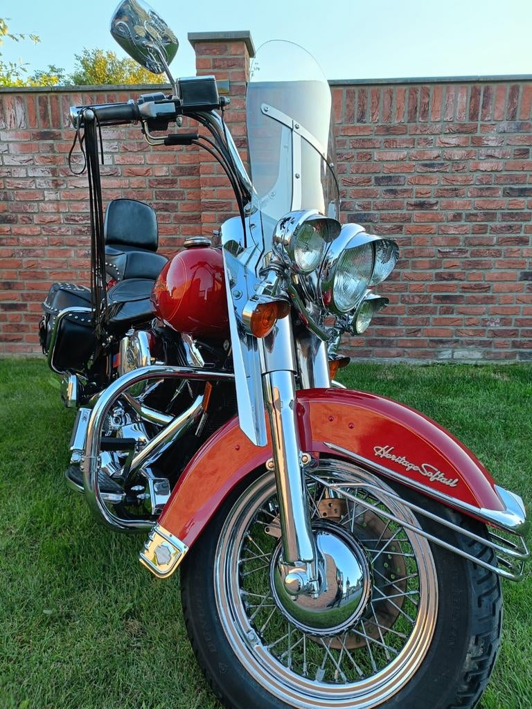 Harley Davidson Heritage Classic. Veel chrome, weinig km., 2 cilinders, 1340 cc, Gebruikt, Particulier
