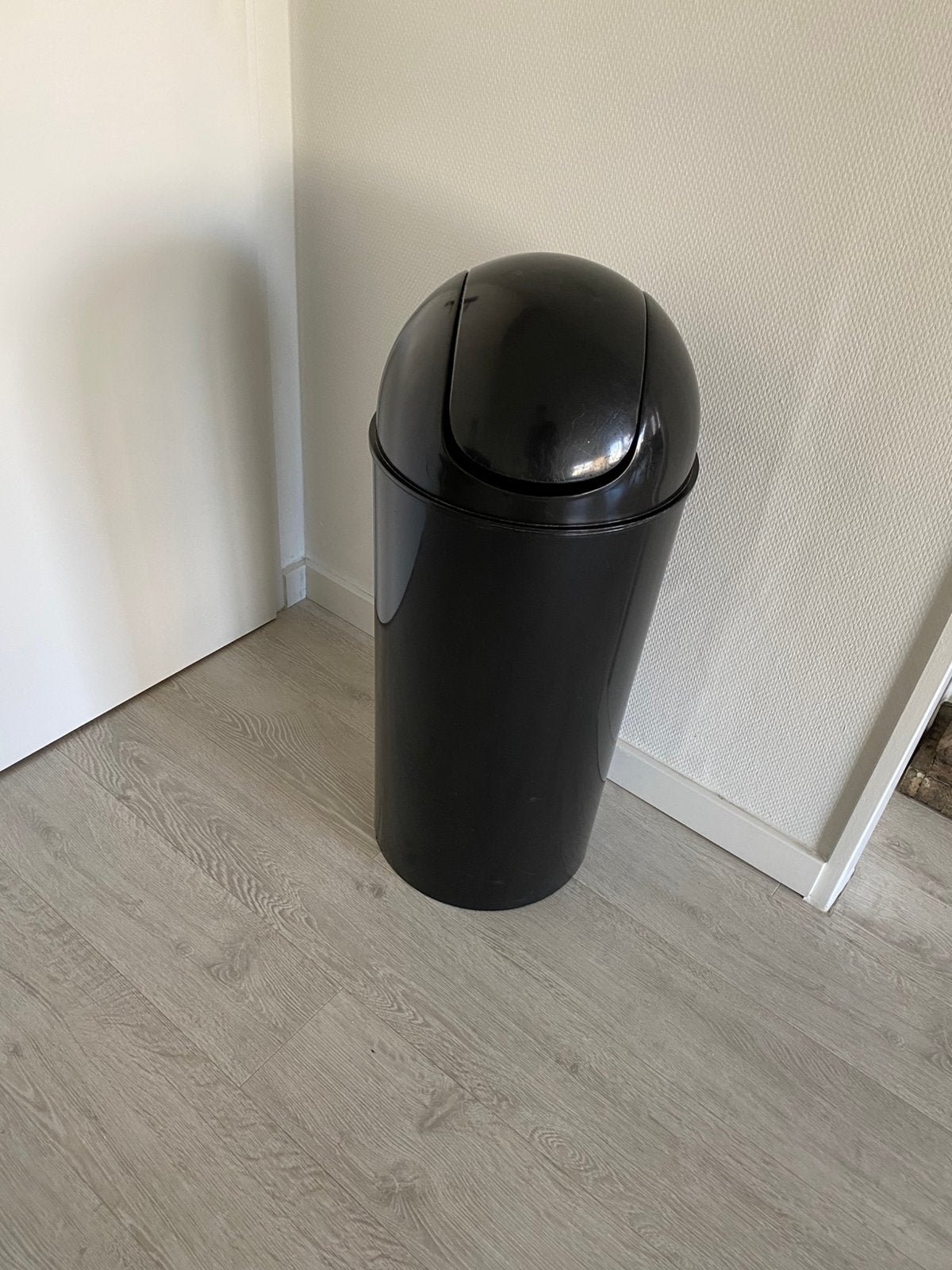 PRULLEMAND of WASMAND ZWART KUNSTSTOF, Ophalen, Gebruikt, Zwart, Wasmand